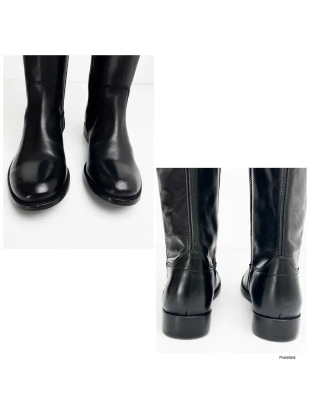 Frye Melissa Inside Zip Boot Tall Leather Riding Shoe Black Womens Size 6